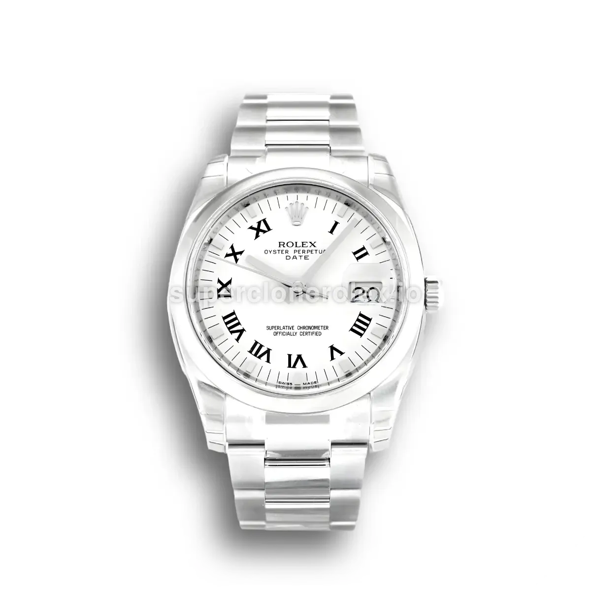 Rolex Oyster Perpetual 34mm White Dial 115200 replica watch
