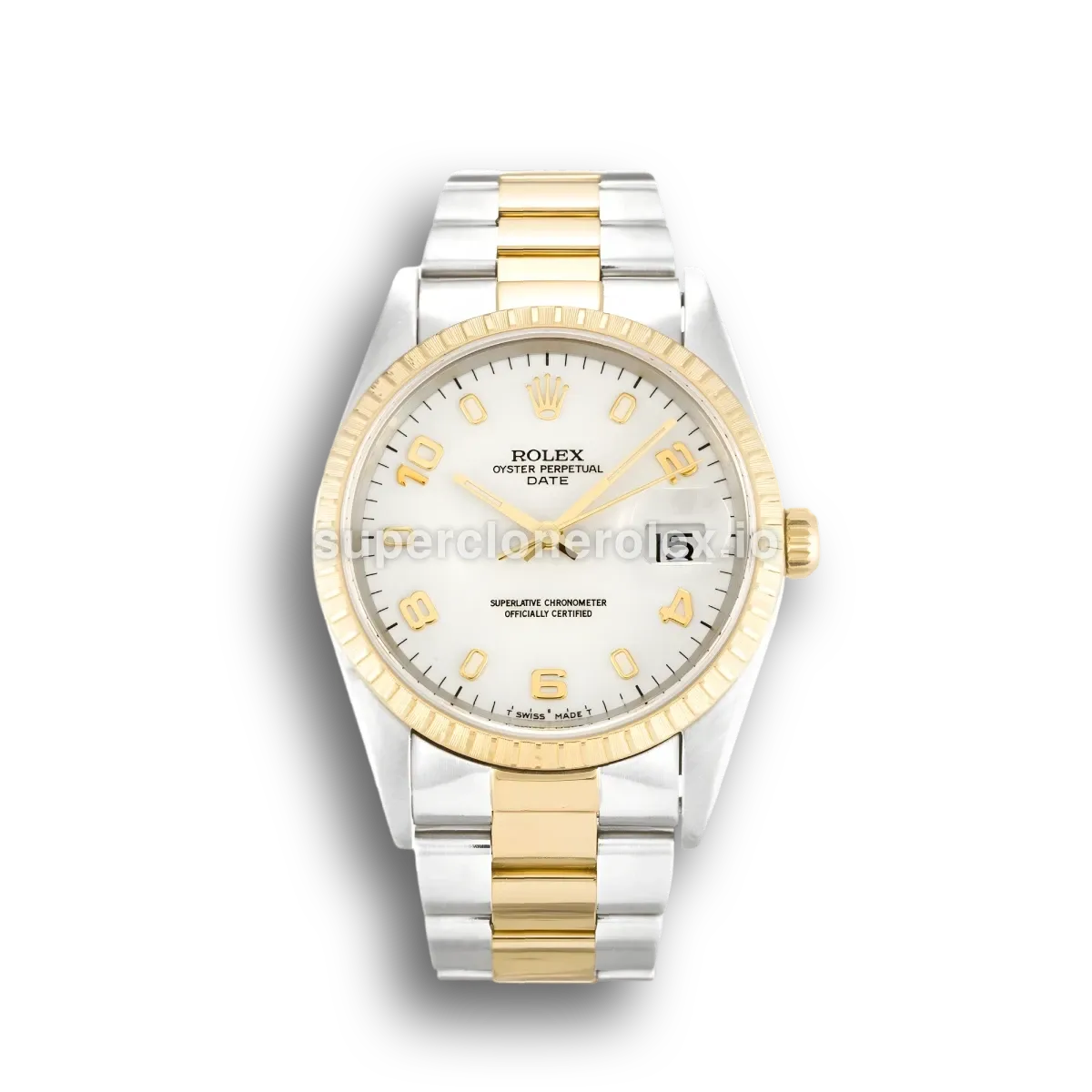 Rolex Oyster Perpetual 34mm White Dial 15223
