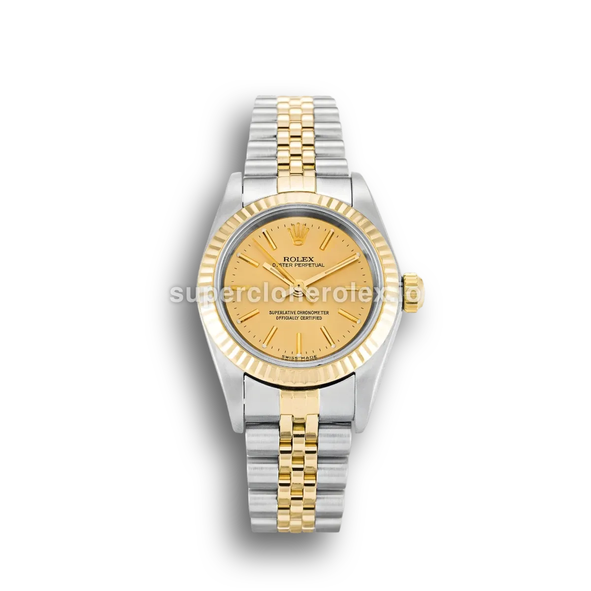 Rolex Oyster Perpetual Lady 24mm Gold Dial 76193