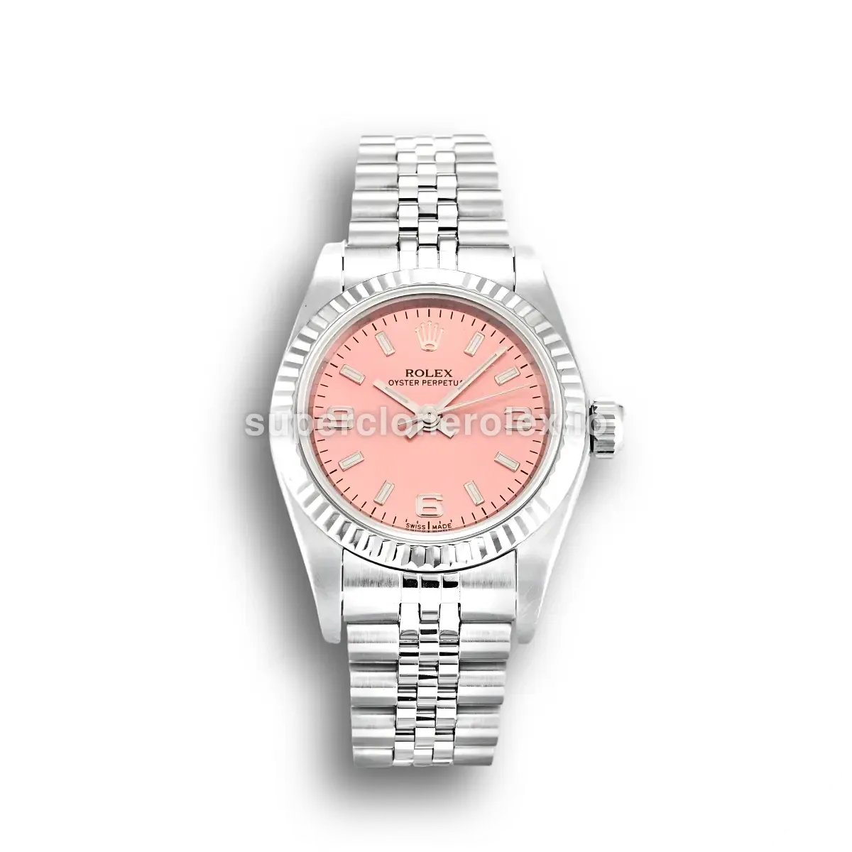 Rolex Oyster Perpetual Lady 26mm Salmon Dial 76094 replica watch