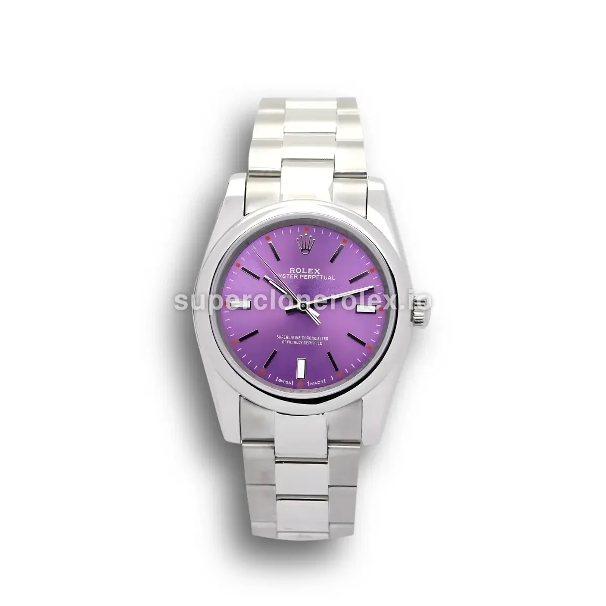 Rolex Oyster Perpetual Lady 31mm Purple Dial 177200 replica watch