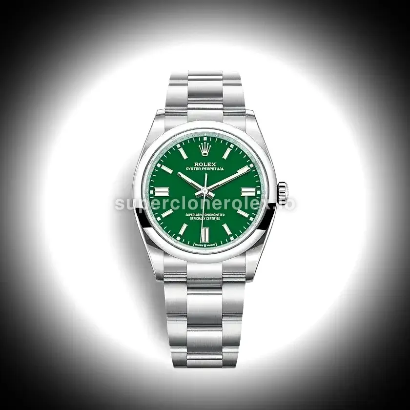 Oyster Perpetual 36mm Green Dial 126000 replica watch