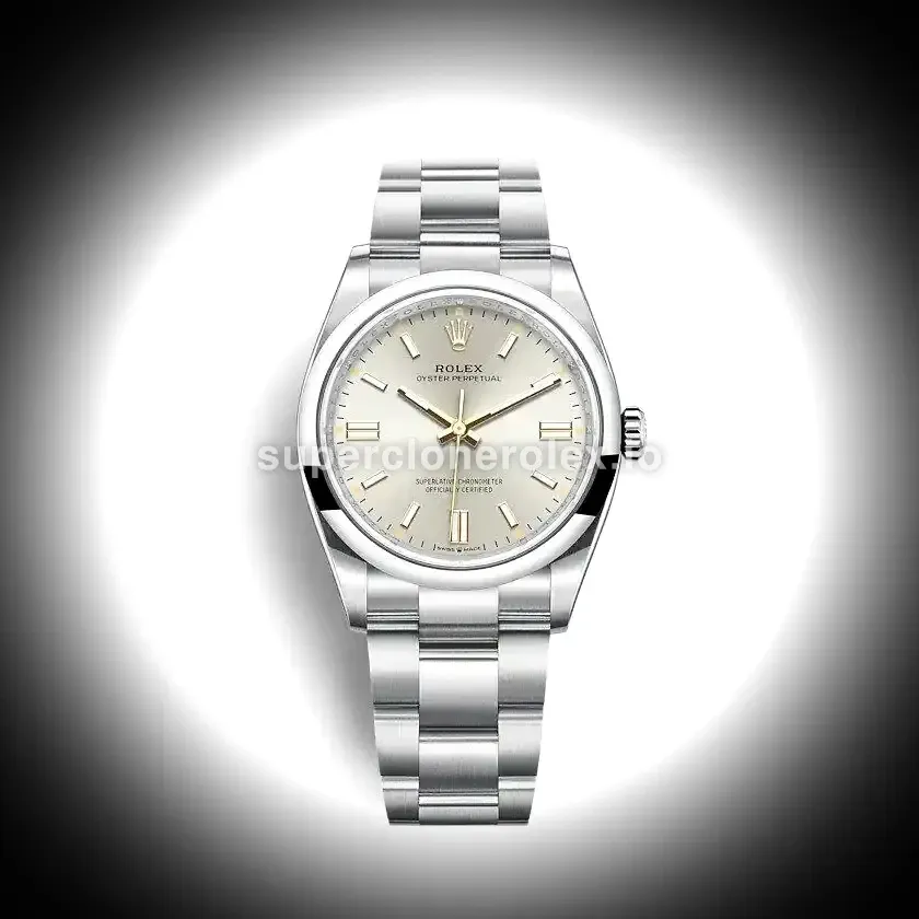 Rolex Oyster Perpetual Lady 36mm Silver Dial 126000 replica watch