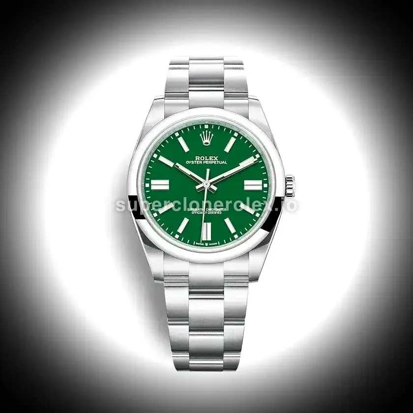 Oyster Perpetual 41mm Green Dial 124300 replica watch