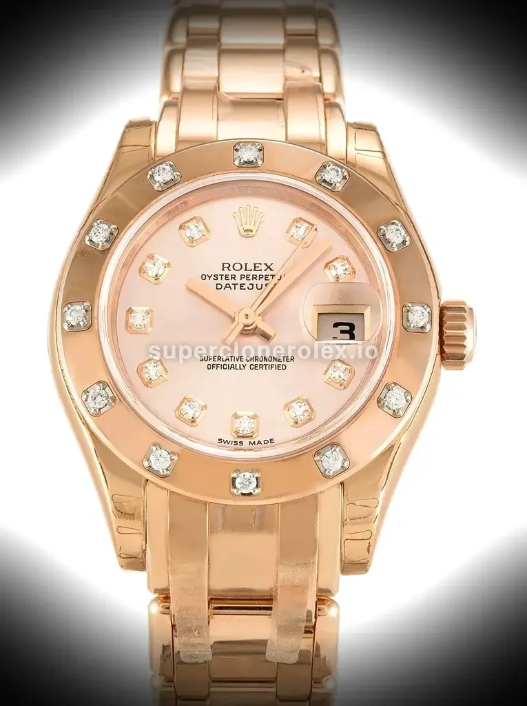 Rolex Pearlmaster 29mm Rose Dial 80315 replica watch