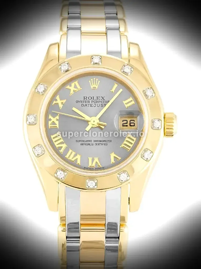 Rolex Pearlmaster 28mm Rhodium Dial 80318 replica watch