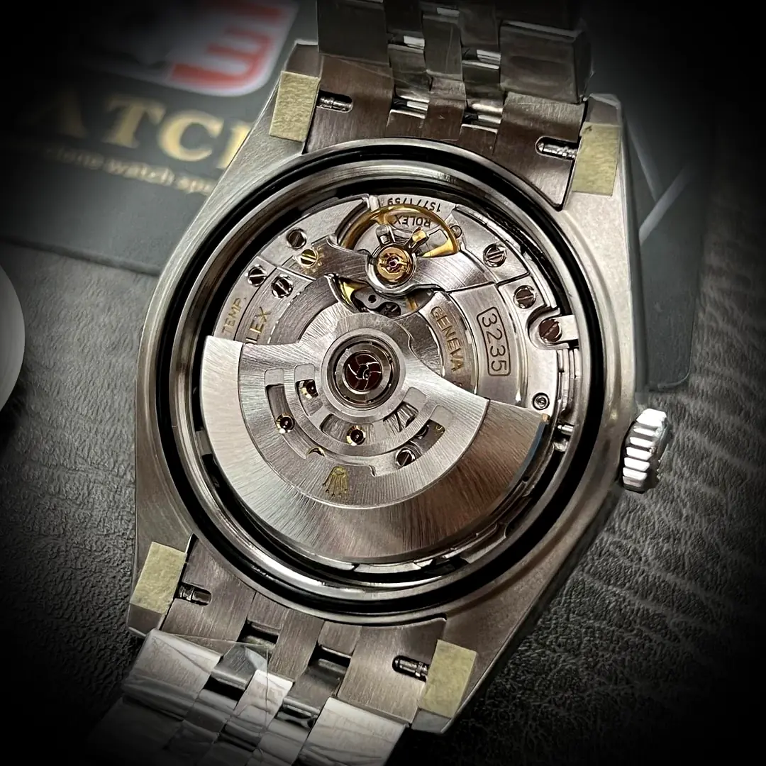Datejust 126334 Swiss replica 41mm — crown and case detail