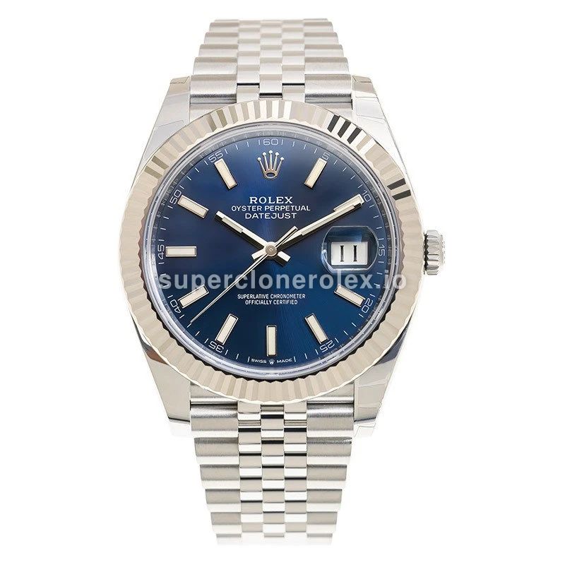 Datejust 126334 super clone blue dial, front view