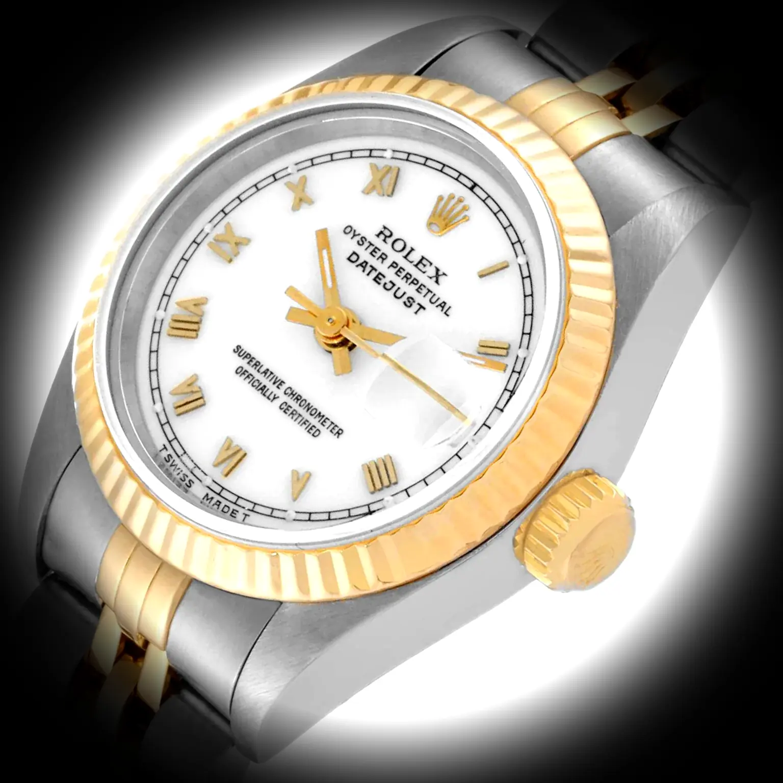 Lady-Datejust 69173 1:1 super clone white dial — caseback detail