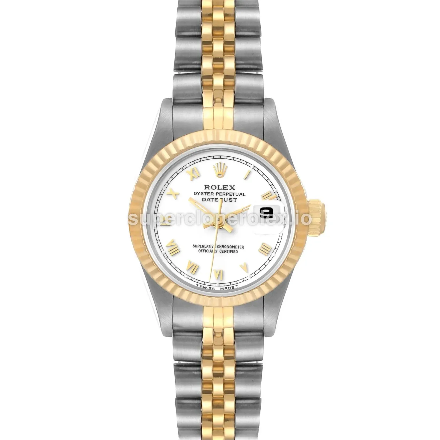 Rolex Lady-Datejust 69173 super clone, white dial, 26mm