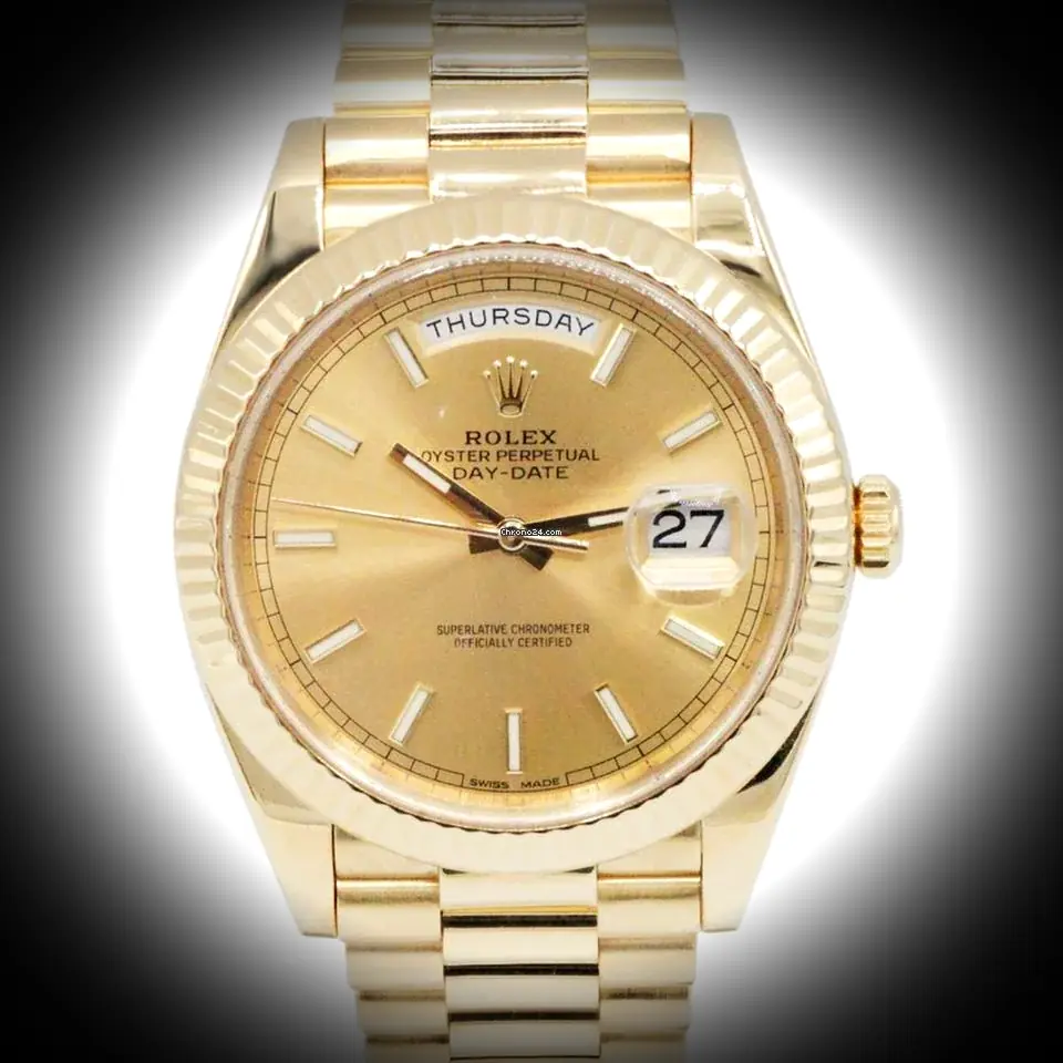 Rolex Day-Date 228238 Swiss clone 40mm — front view