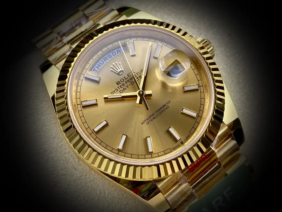Rolex Day-Date 228238 Swiss replica — side profile