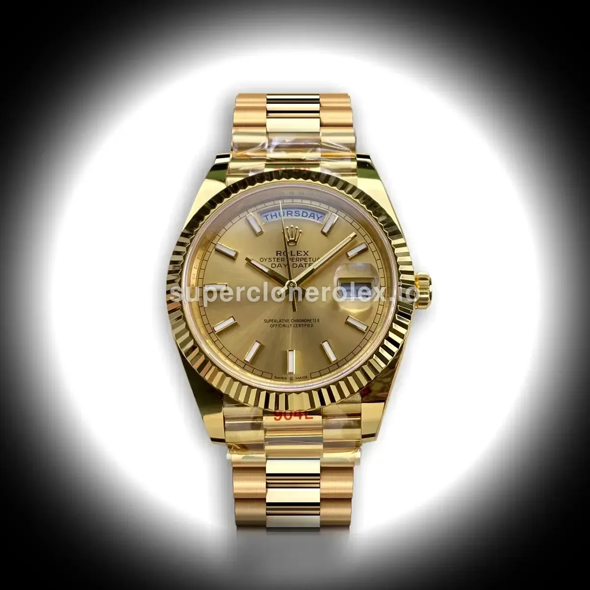 Rolex Day-Date II 40mm Champagne Dial 228238 replica watch