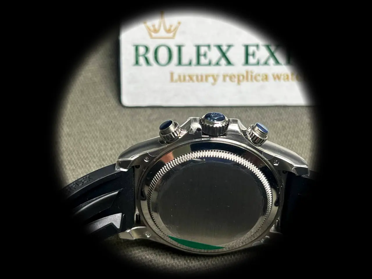 Rolex Daytona 126519LN 1:1 super clone meteorite dial — caseback detail