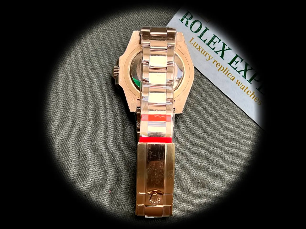 Rolex GMT-Master 126715CHNR Swiss replica 40mm — caseback detail