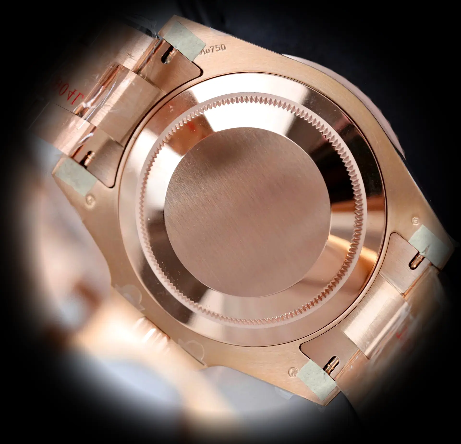 Rolex GMT-Master 126715CHNR super clone tiger iron dial — angled view