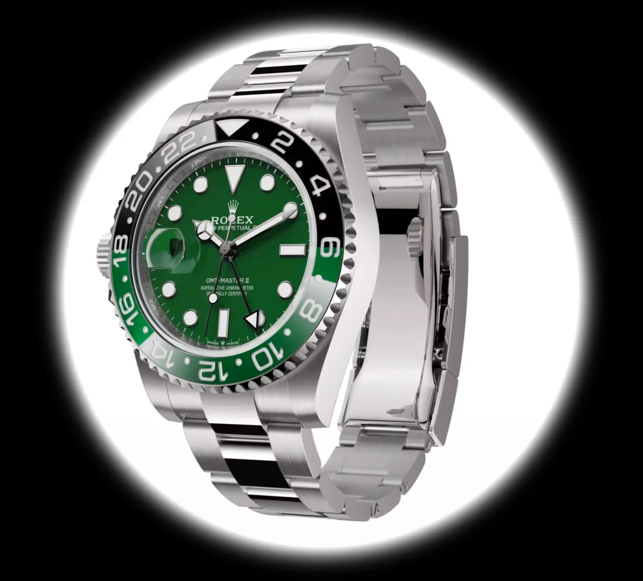 Rolex GMT-Master 126729VTNR superclone — side profile