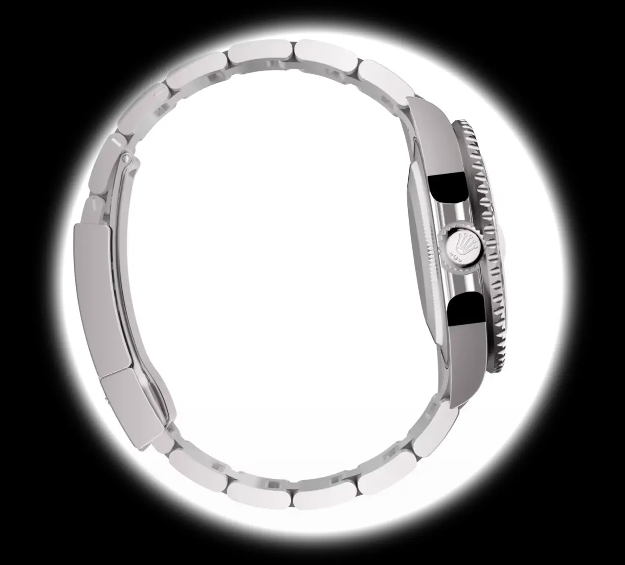 Rolex GMT-Master 126729VTNR super clone green ceramic dial — bezel macro