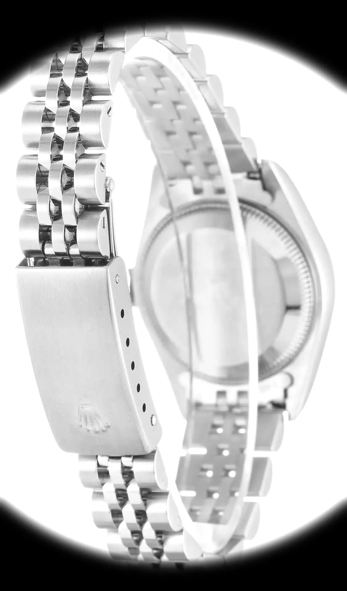 Lady-Datejust 79174 superclone white dial — caseback detail