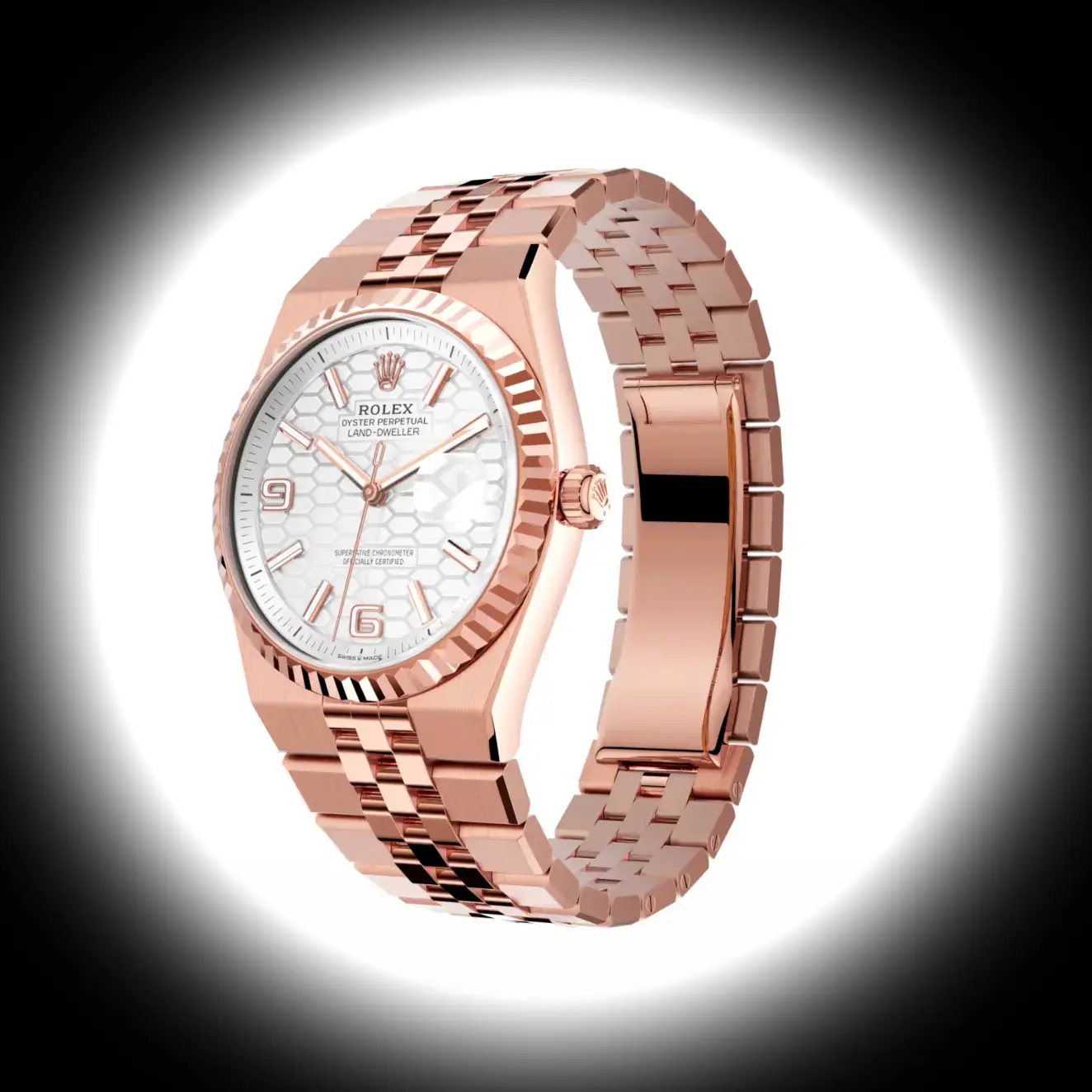 Rolex Land-Dweller 127235 super clone — side profile