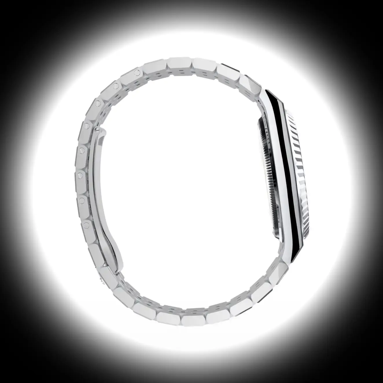 Land-Dweller 127236 super clone ice blue dial — bezel macro