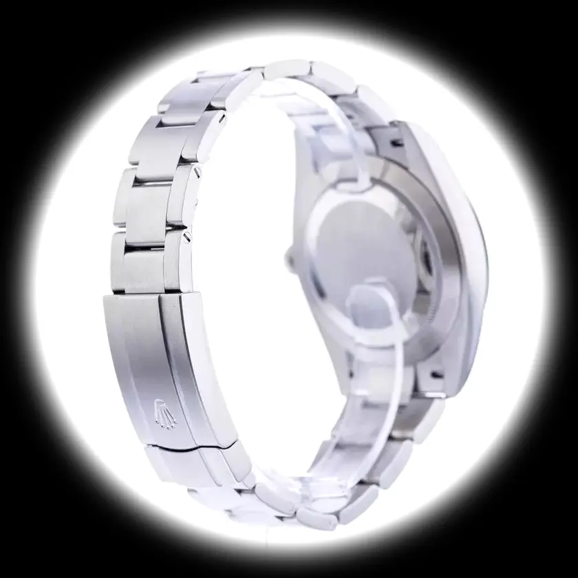 Rolex Oyster Perpetual 277200 Swiss clone beige dial — caseback detail