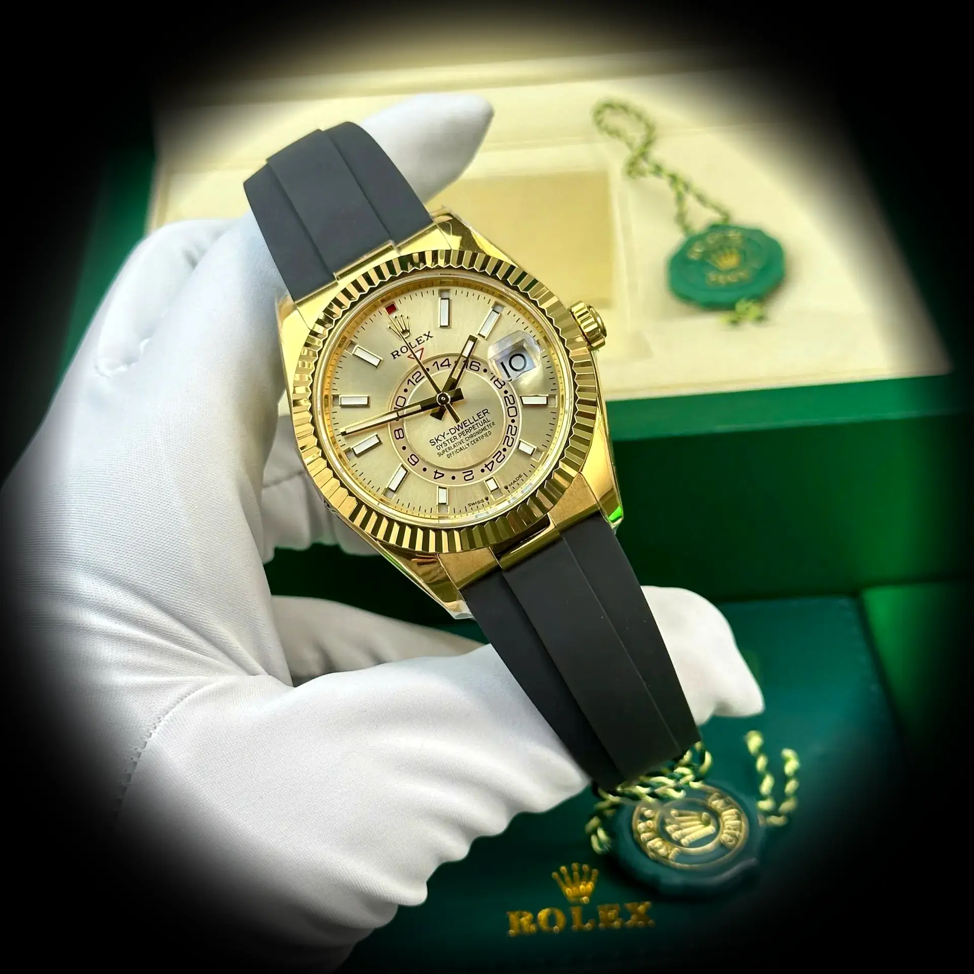 Sky-Dweller 336238 superclone 42mm — dial close-up