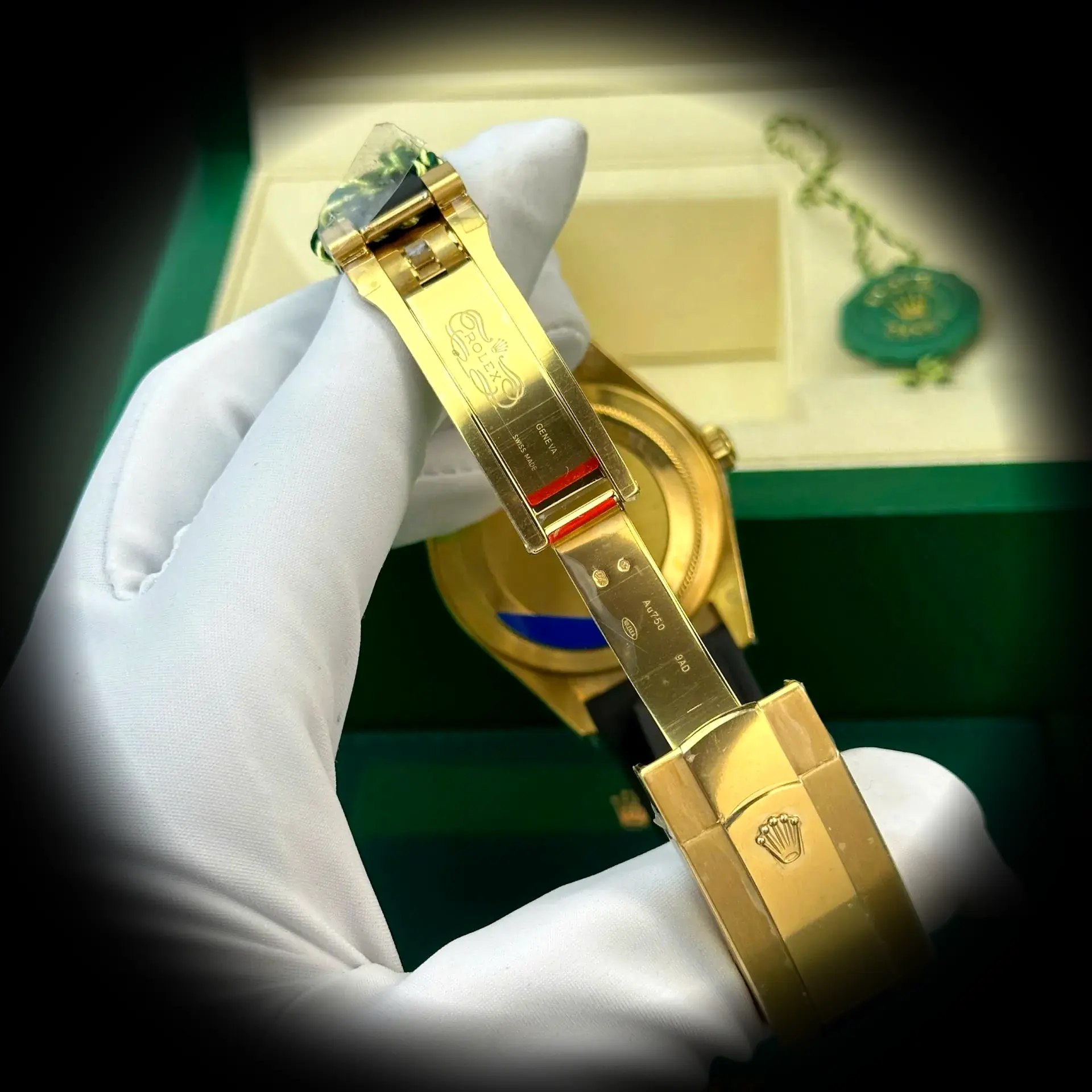 Rolex Sky-Dweller 336238 Swiss clone champagne dial — side profile