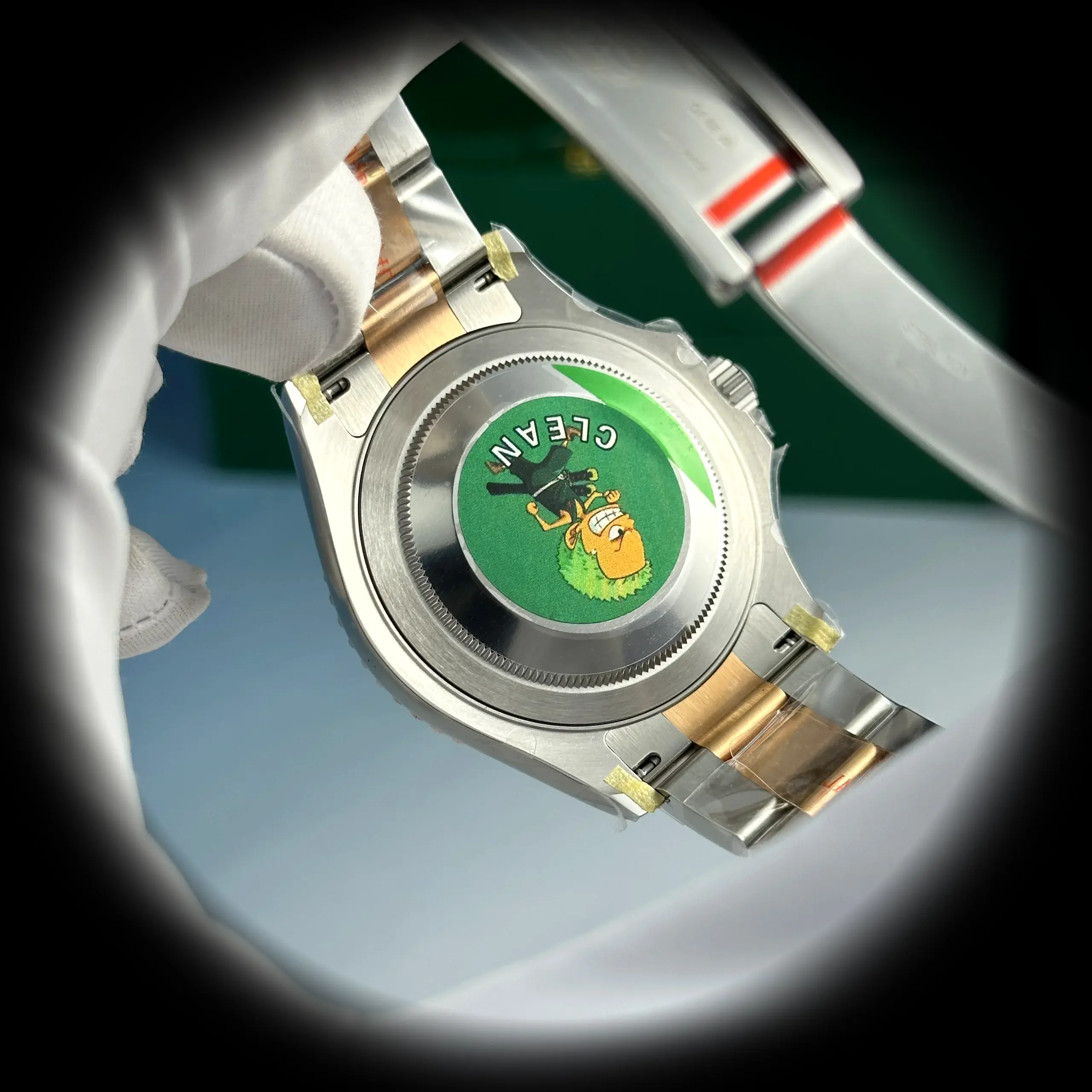 Yacht-Master 126621 Swiss replica chocolate dial — caseback detail