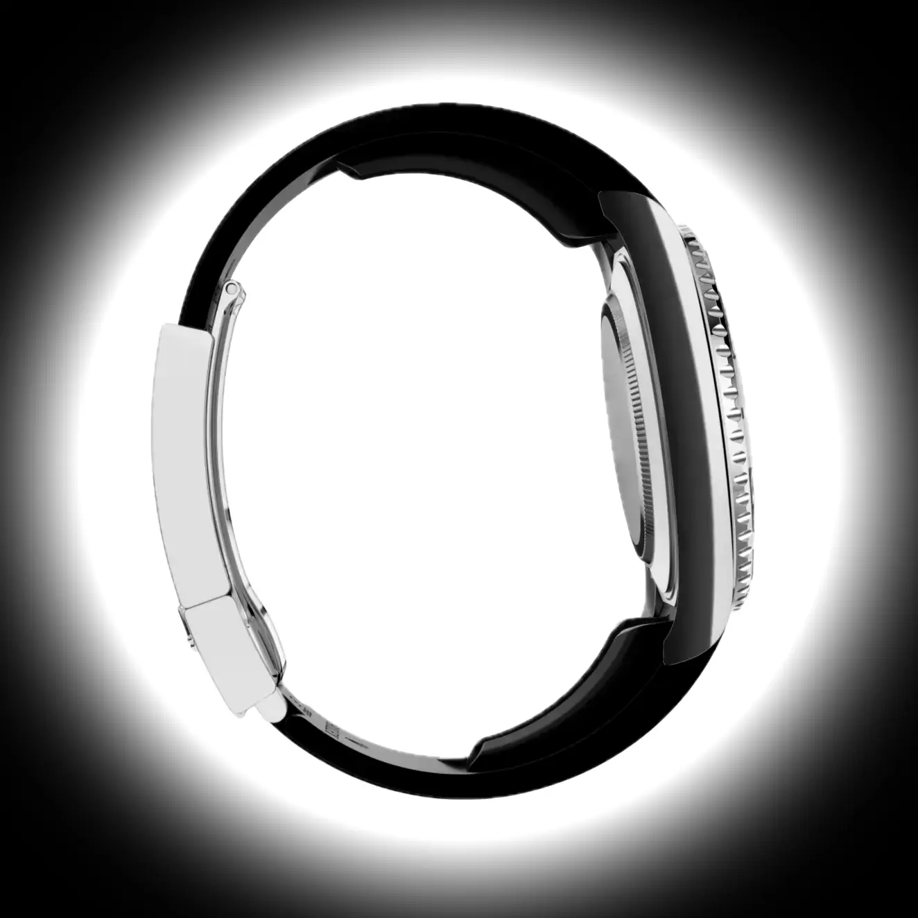 Rolex Yacht-Master 226659 Swiss replica black dial — bezel macro