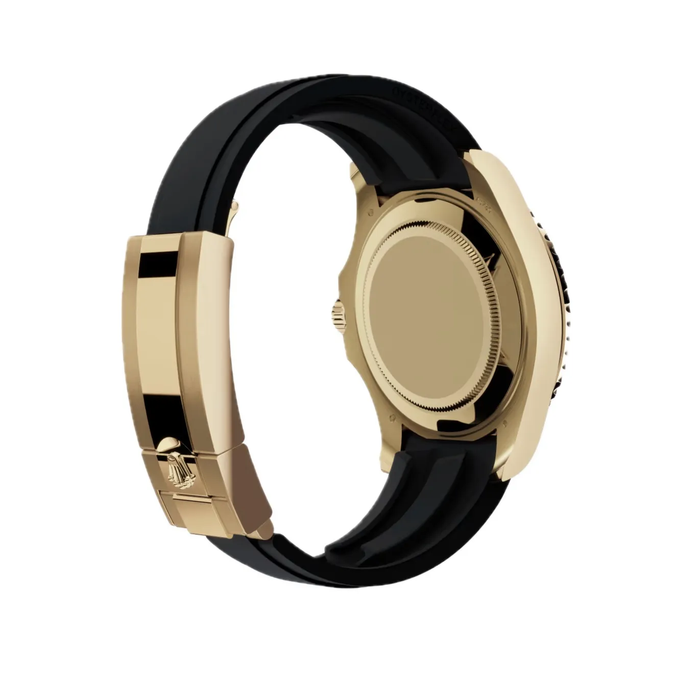Yacht-Master 226658, black dial, yellow gold plated case