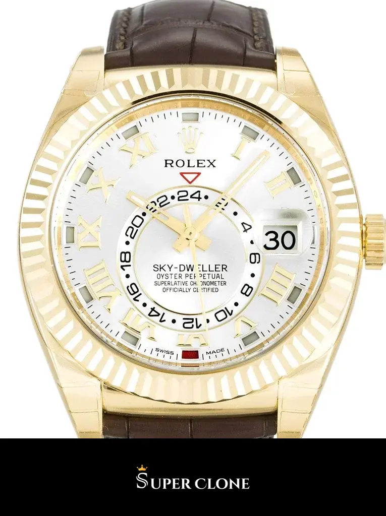 Rolex Sky-Dweller 326138 superclone 42mm — dial close-up