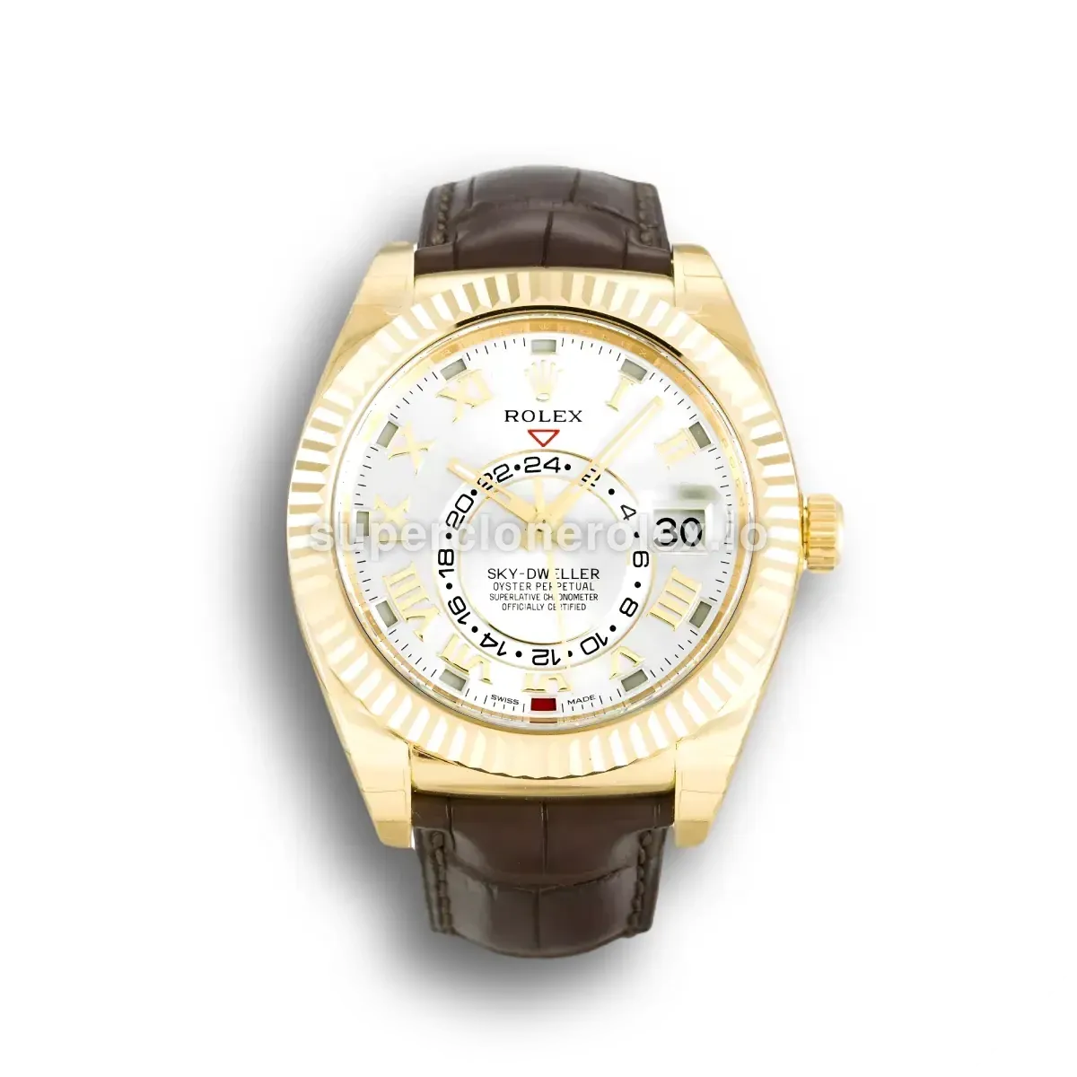 Rolex Sky-Dweller 326138 Silver Dial 42mm replica watch