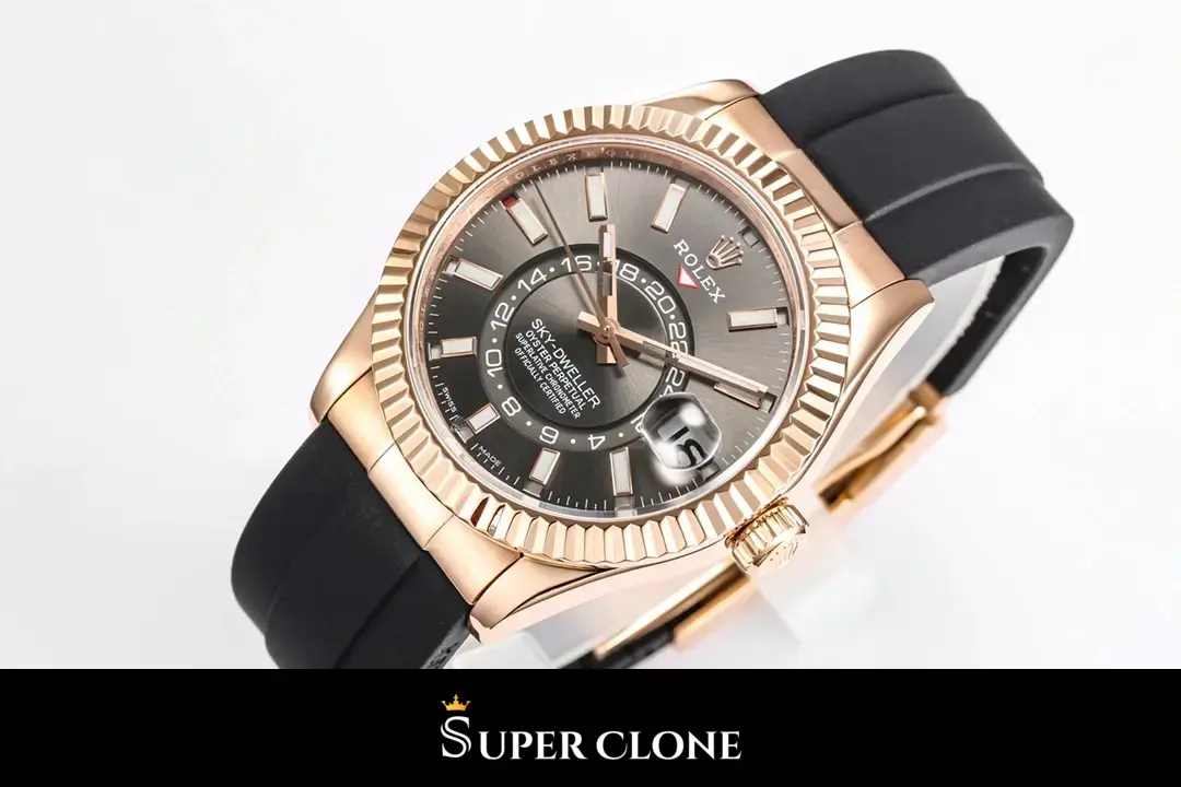 Rolex Sky-Dweller 326235 eta clone 42mm — dial close-up