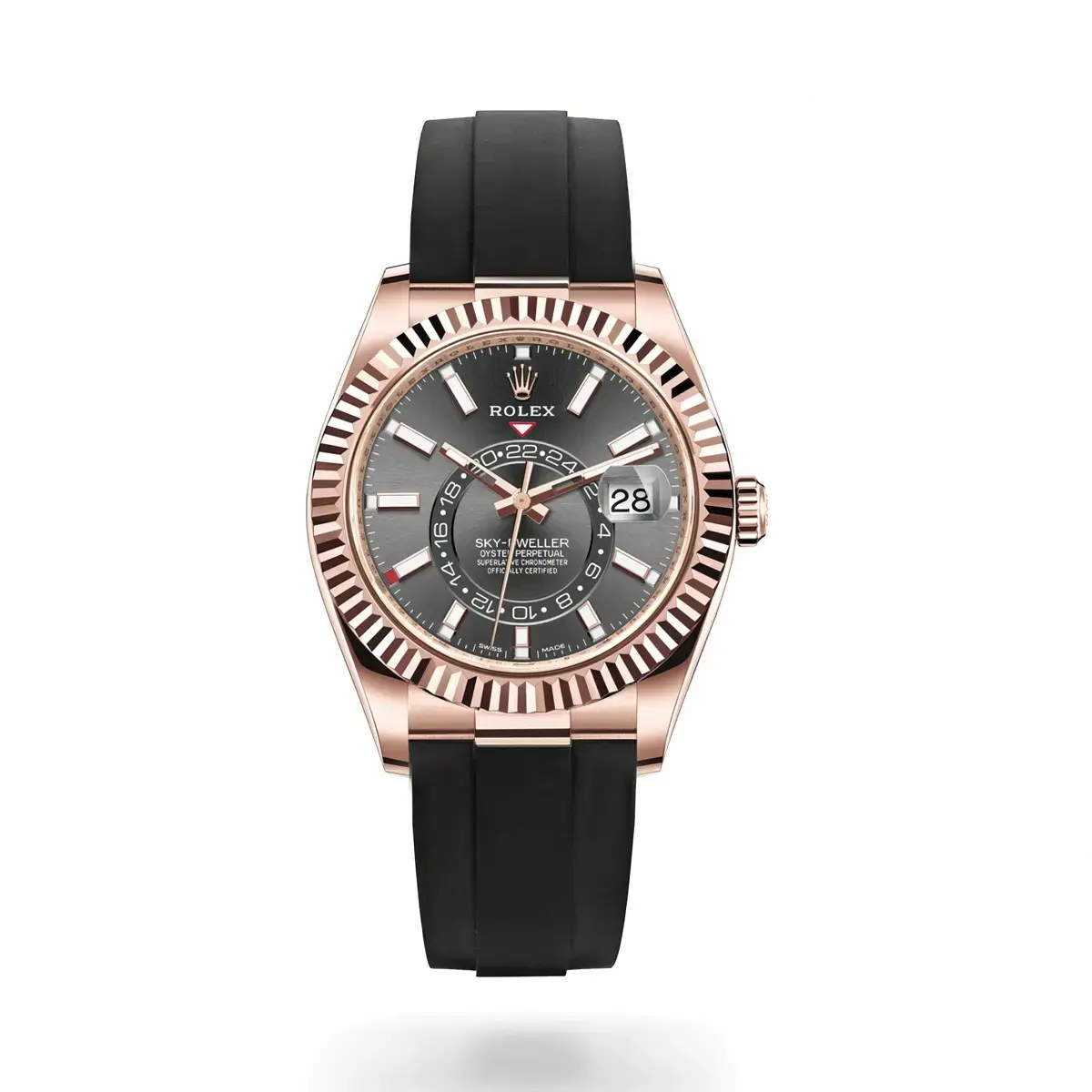 Rolex Sky-Dweller 326235 eta clone chocolate dial — front view