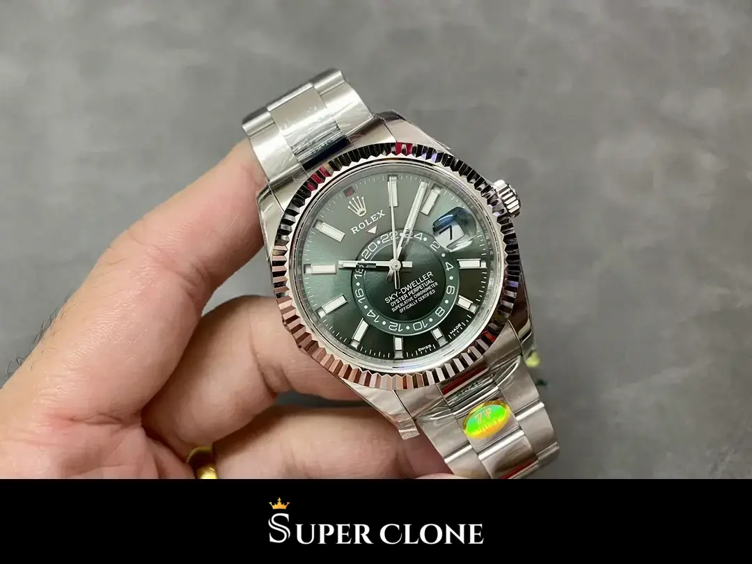 Rolex Sky-Dweller 326238 swiss clone — side profile