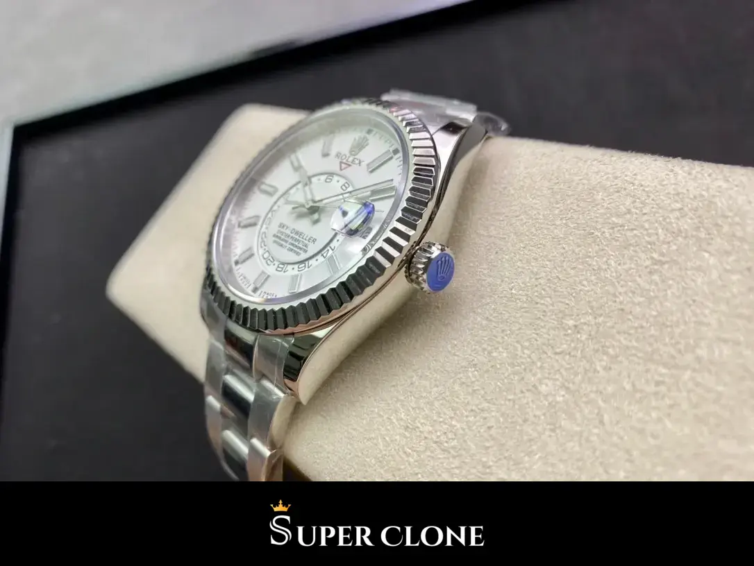 Sky-Dweller 326938 swiss clone 42mm — dial close-up