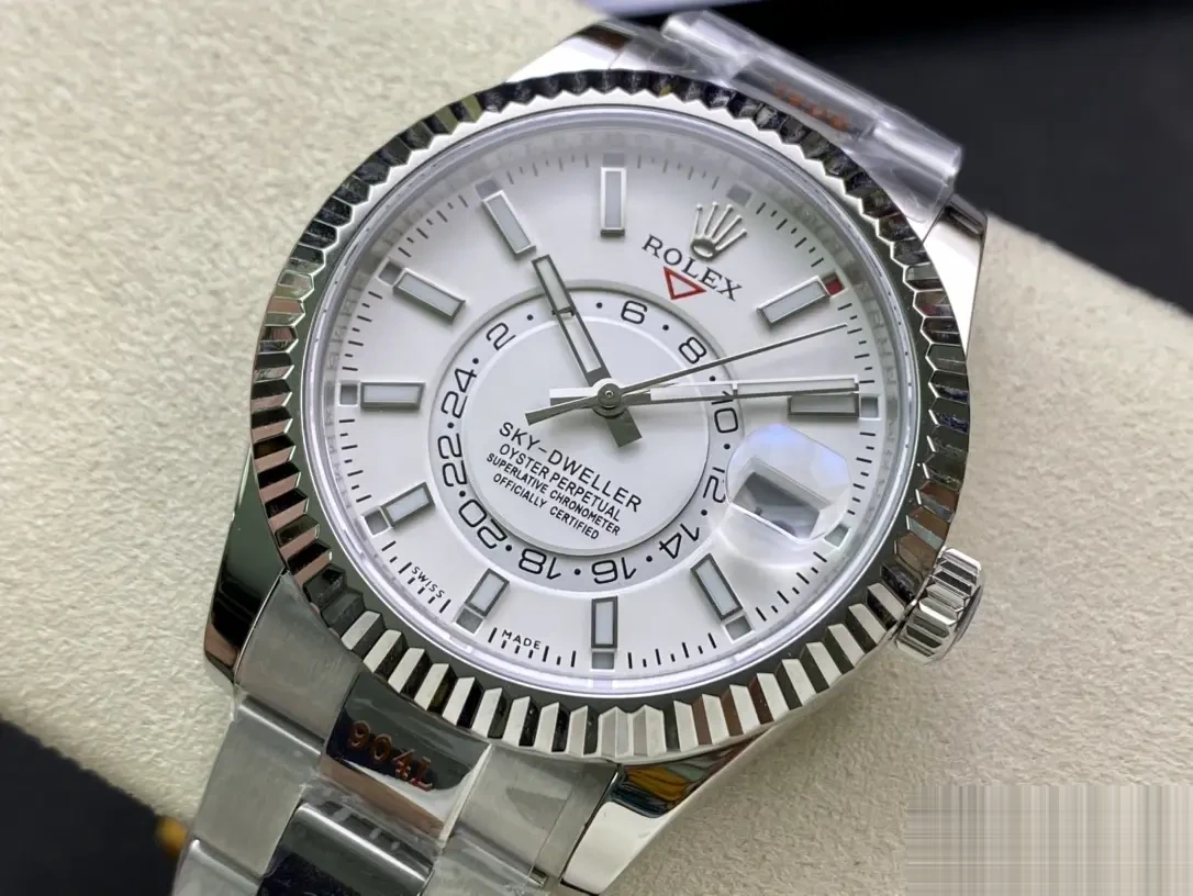 Rolex Sky-Dweller 326938 swiss clone — side profile