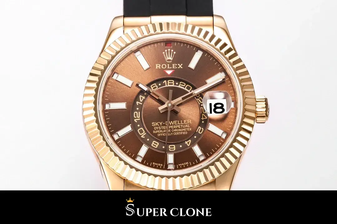 Rolex Sky-Dweller 336235 super clone 42mm — dial close-up