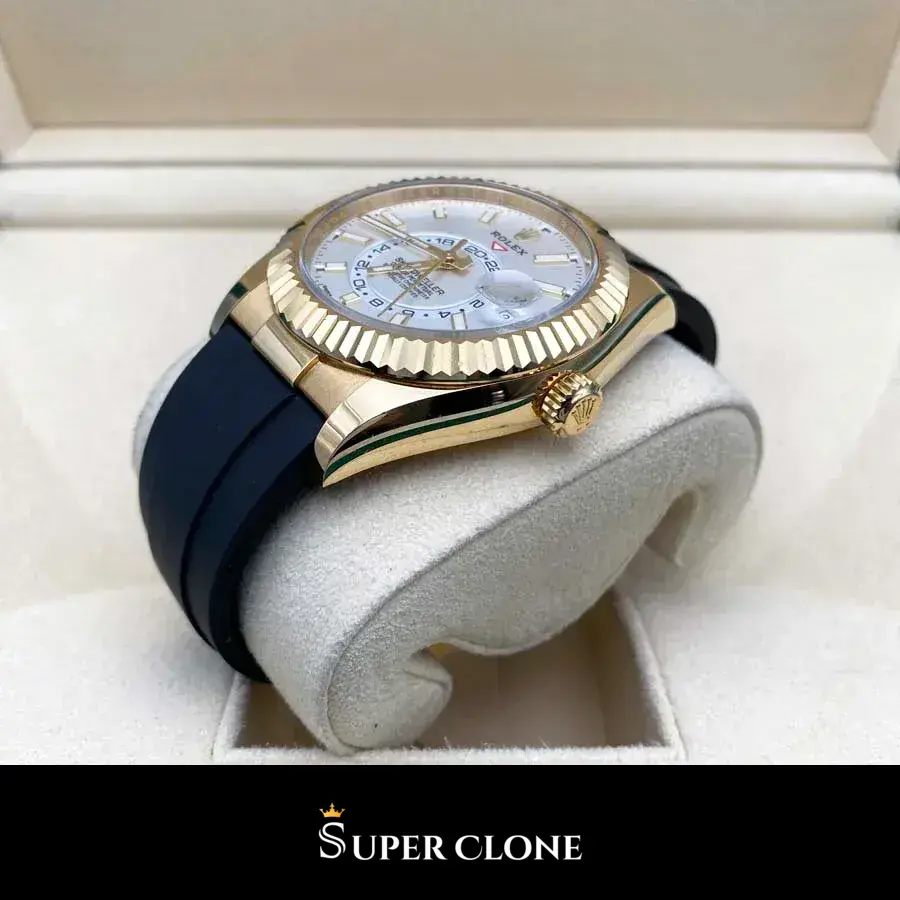 Rolex Sky-Dweller 336238 swiss clone — side profile