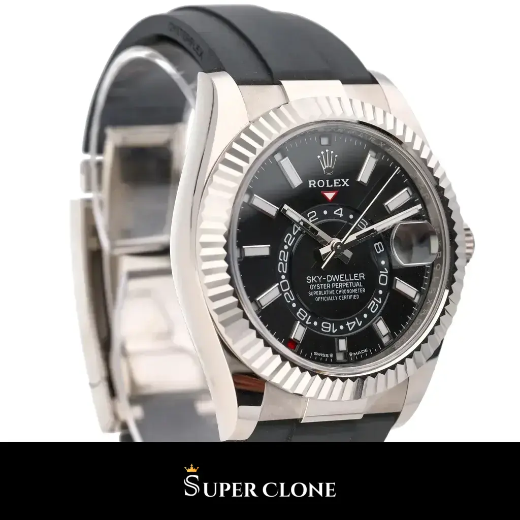 Rolex Sky-Dweller 336239 swiss clone 42mm — dial close-up