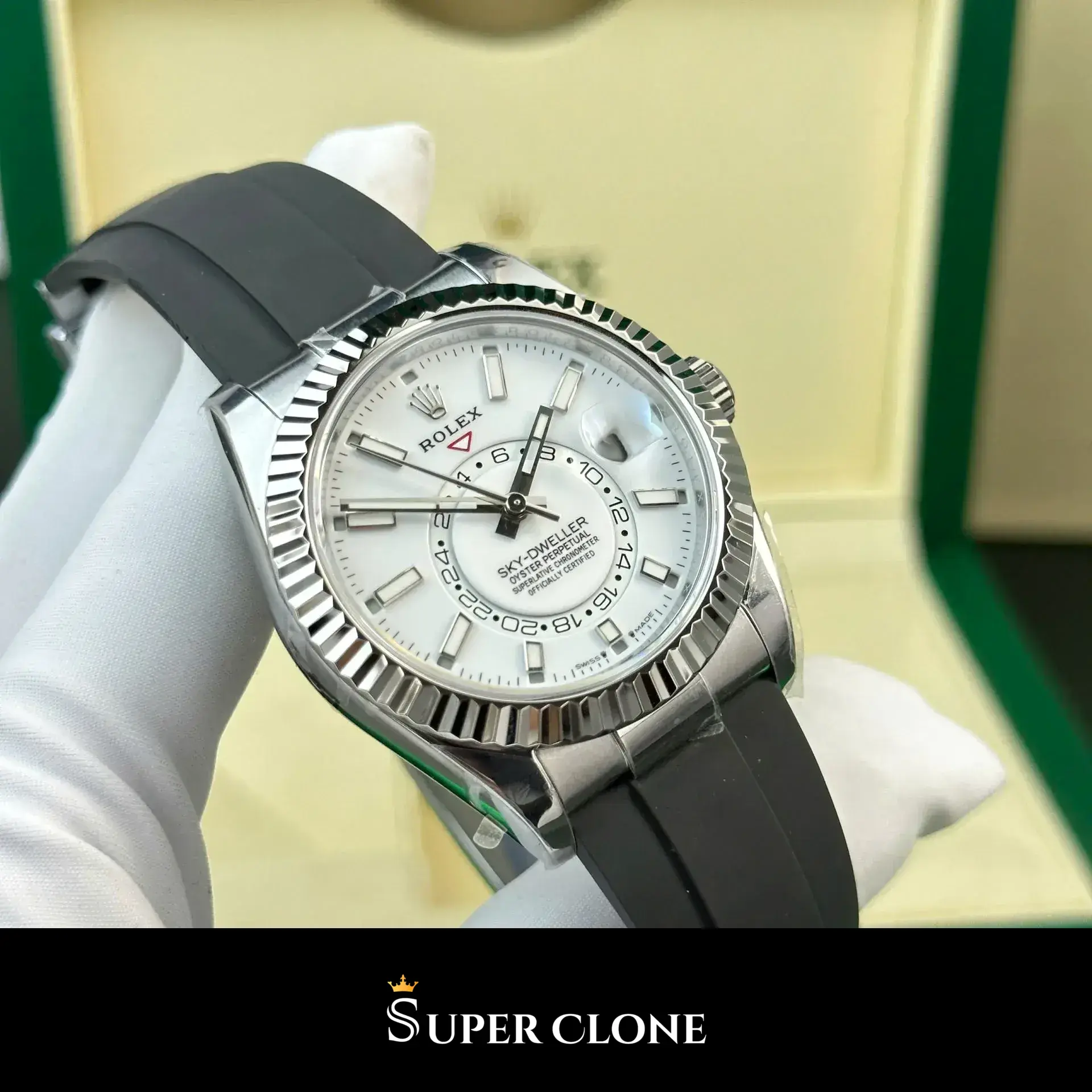 Sky-Dweller 336239 swiss super clone — side profile