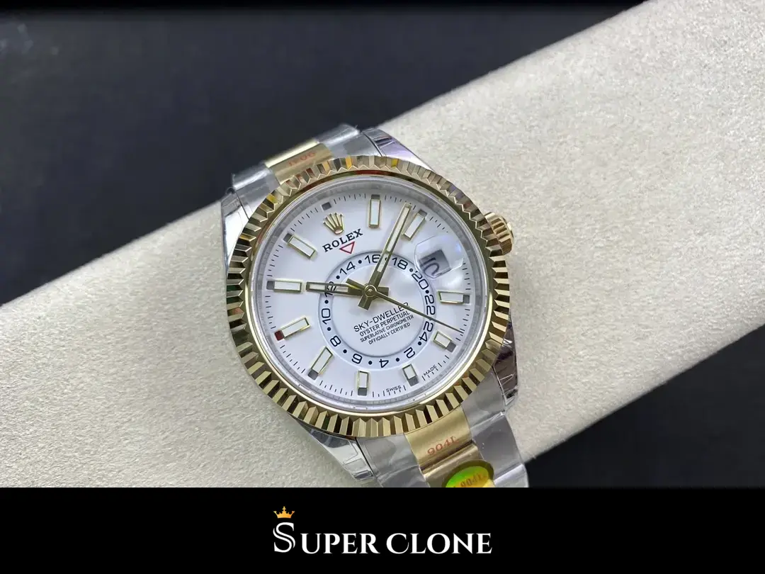 Sky-Dweller 336933 swiss super clone 42mm — crown and case detail