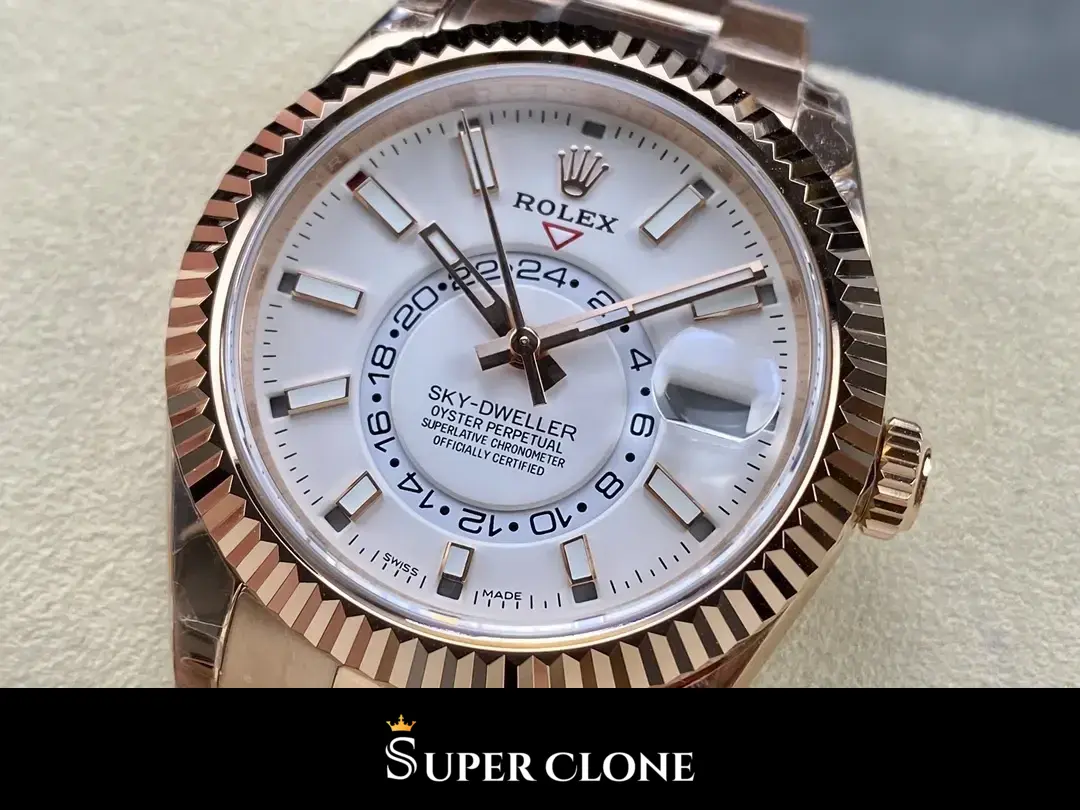 Rolex Sky-Dweller 336935 swiss super clone — lume shot