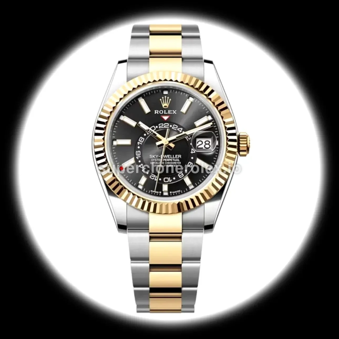 Rolex Sky-Dweller 42mm Bright Black Dial Ref. 336933 replica watch