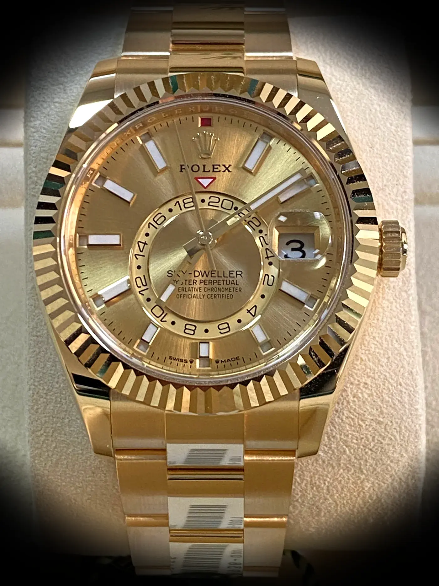 Rolex Sky-Dweller 336938 super clone 42mm — dial close-up