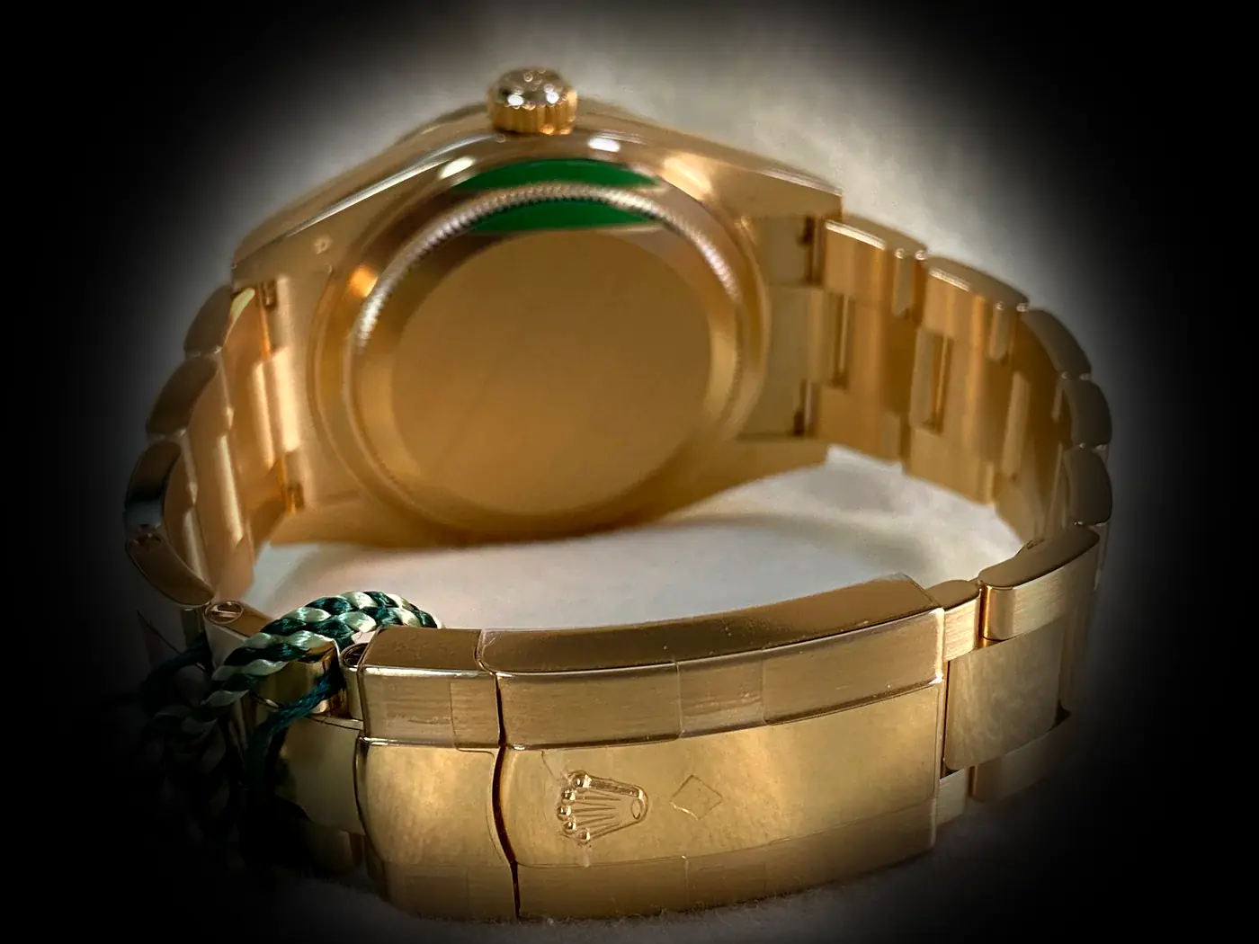 Rolex Sky-Dweller 336938 Swiss clone champagne dial — caseback detail