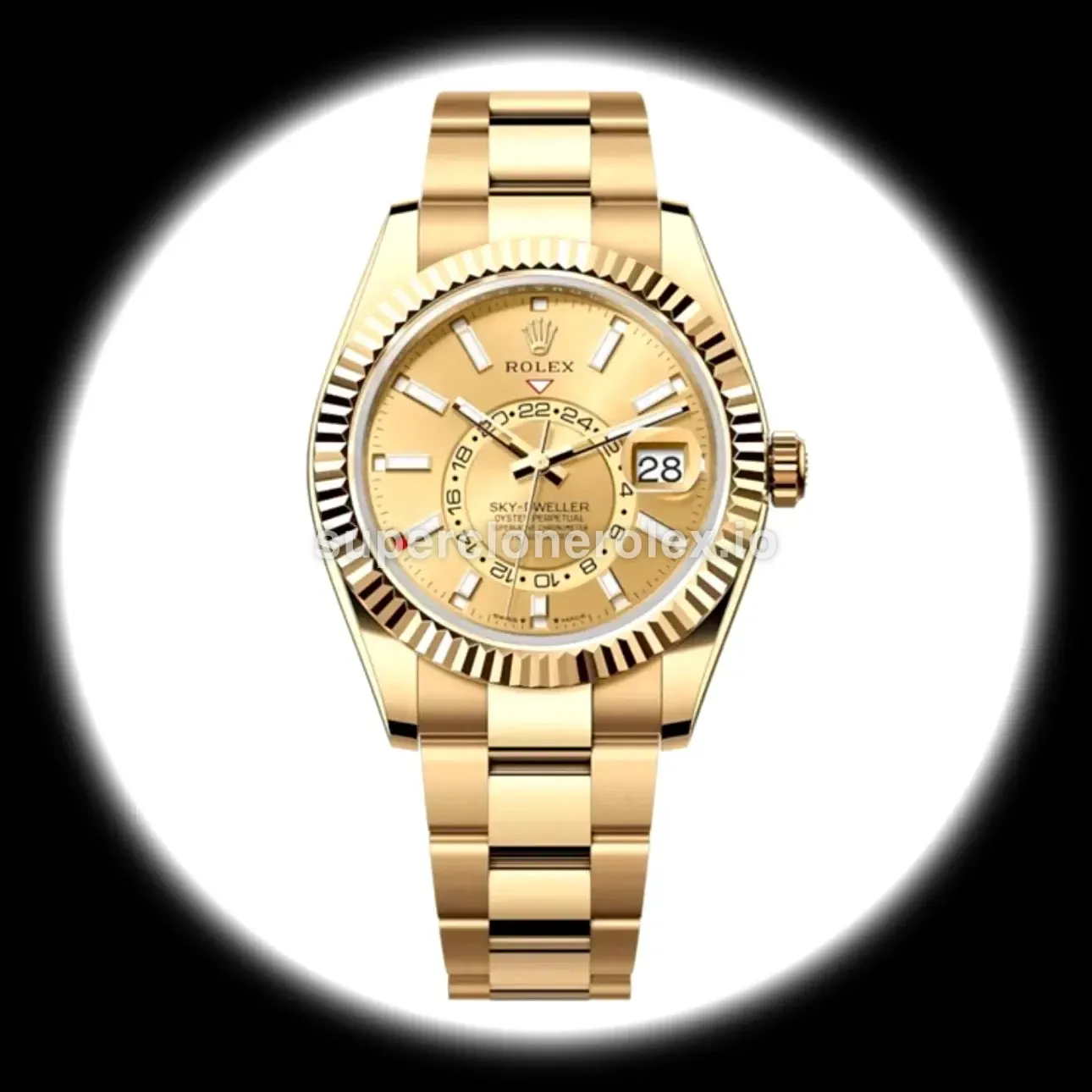 Rolex Sky-Dweller 42mm Champagne Dial Everose Ref. 336938 replica watch