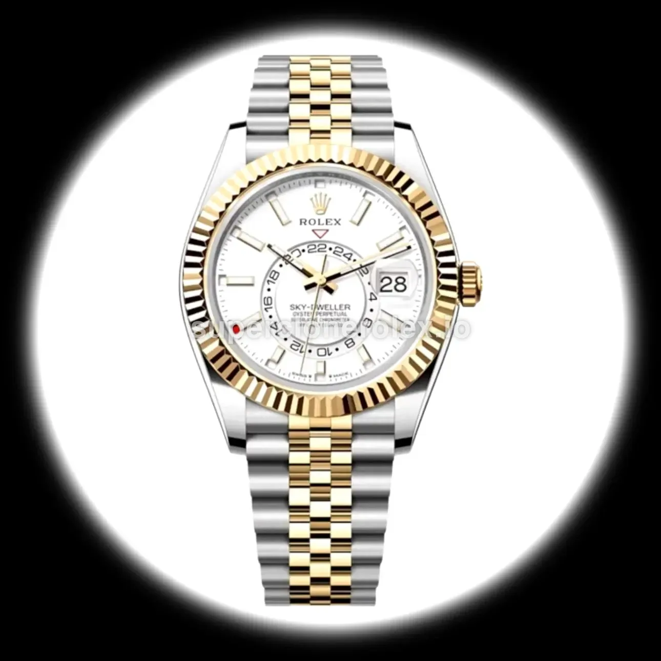 Rolex Sky-Dweller 42mm Intense White Dial Two-Tone Ref. 336933 replica watch