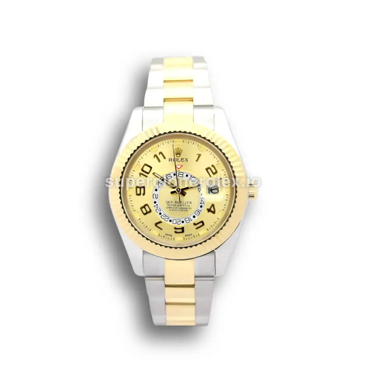 Rolex Sky-Dweller 326938 Gold Dial 42mm replica watch